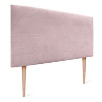 dhome cabecero de pana liso 105x115 con patas camas 105 - rosa palo