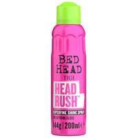 tigi bed head styling headrush shine spray for extreme gloss 200ml