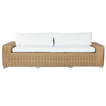 Sofa Ratan Sintetico Poliester 222x87x63