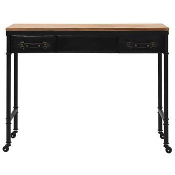 Mesa Consola | Mesa De Entrada | Mesa Auxiliar Madera Mdf Y Abeto 100x33,5x80 Cm
