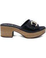 de rivera zueco con tacon gel para mujer 5382 color negro