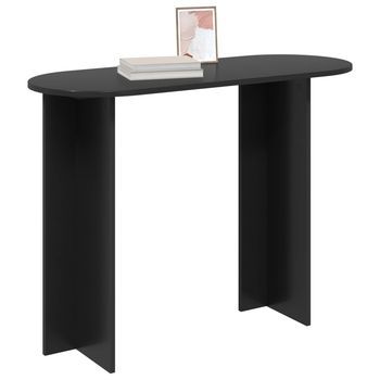 Mesa Consola | Mesa De Entrada Con Almacenamiento Roble Negro 100 X 39,5 X 75 Cm