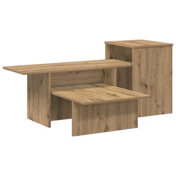 Mesa Consola | Mesa De Entrada Roble Artesanal 91,5 X 35 X 38,5 Cm