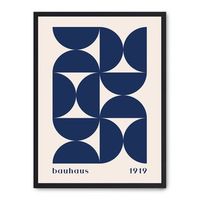 cuadro bauhaus blue forms ii