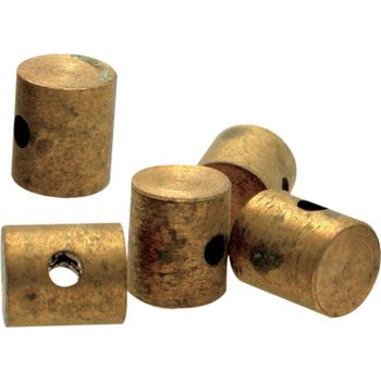 Tetón de bloqueo de cable para soldar acelerador 6x7mm latón juego 10pc