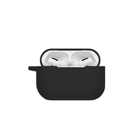 celly funda de silicona estuche airpods pro negra