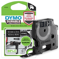 dymo cinta lm d1 durable 12mmx3m blanconegro