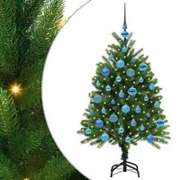 arbol de navidad con 150 led con soporte verde 120 cm pe vidaxl