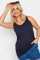 camiseta azul de tirantes mujer curvy y tallas grandes yours