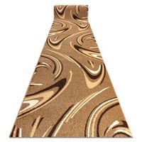 alfombra de pasillo karmel fryz - coffee marron claro  120 cm 120x640 cm