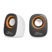 altavoces media-tech 2 vias alambricos 6 w negro y blanco con conector 35 mm