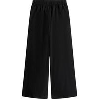 tommy hilfiger pantalon fluido poplin wide leg pant ww0ww45891 para mujer