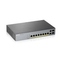 switch zyxel gs1350-12hp gestionado l2 8 puertos poe gigabit