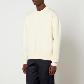 AMI Logo-Appliquéd Organic Cotton-Blend Sweatshirt - XL