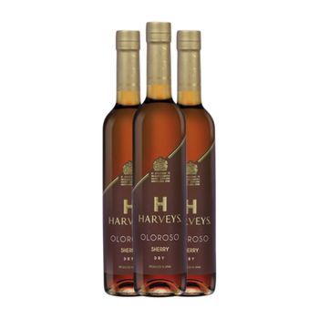 Harvey's Vino Generoso Oloroso Jerez-xérès-sherry Botella Medium 50 Cl 19.5% Vol. (pack De 3 Unidades)