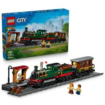 LEGO City Tren de Vapor Clásico, Juguete de construcción +7 años - 60511
