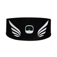 electroestimulador muscular de cintura y abdomen as-1 masajeador estimulador con bateria recargable y 10 modos de uso con 30 intensidades 116x18x145 cm color negro