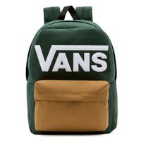 vans old skool drop v backpack - deep forest