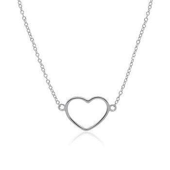 Cadena corazón plata 925