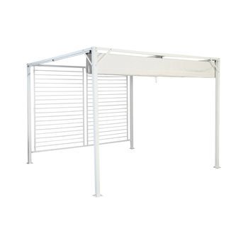 Pergola Acero Poliester 296x296x225 Blanco