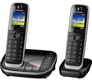 PANASONIC KX-TGJ422EB Cordless Phone - Twin Handsets
