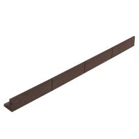 bordura de jardin monstershop flexible de caucho marron 336 m con mazo