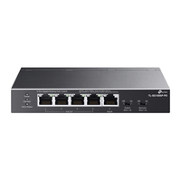 switch no gestionable tp-link sg1005p-pd 1p giga poe in y 4p poe out sobremesa no rack carcasa me