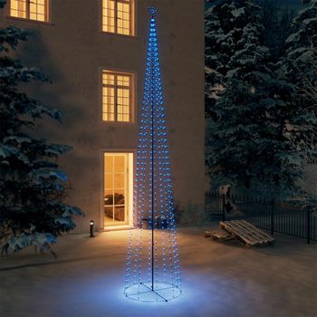 Árbol De Navidad | Decoraciones De Navidad Cono 752 Leds Azul 160x500 Cm Cfw887328
