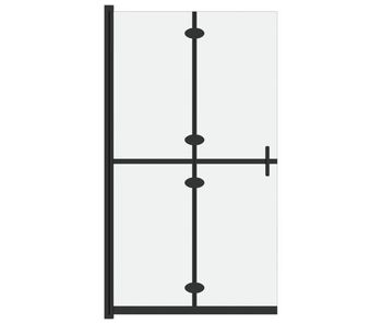 Vidaxl mampara de ducha plegable vidrio esg esmerilado 100x190 cm