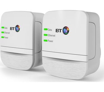 BT Broadband Extender 600 Powerline Adapter Kit - Twin Pack