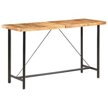 Mesa Alta De Cocina De Madera Maciza De Acacia 180x70x107 Cm Vidaxl