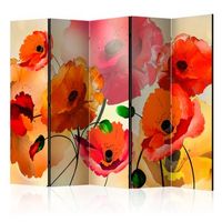 biombo - velvet poppies ii  225x172 cm