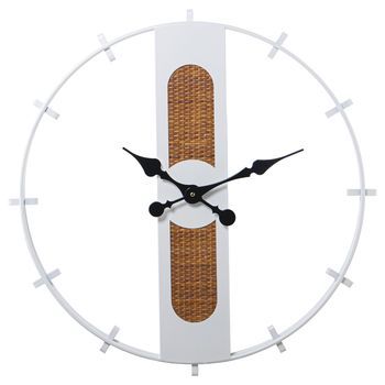 Reloj Blanco Y Natural
