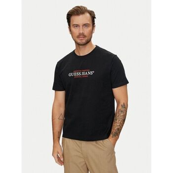 Guess Tops y Camisetas M4YI42 K8FQ4 AMERICAN TRADE TEE-JBLK BLACK para hombre