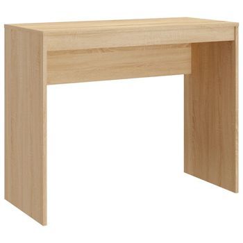 Mesa De Escritorio | | Escritorio De Despacho | Escritorio De Madera Contrachapada Color Roble 90x40x72 Cm