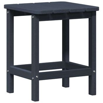 Mesa De Jardín | Mesa Lateral Azul Marino 38 X 38 X 46 Cm Polietileno