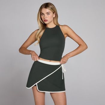 Camiseta de tirantes de cuello alto Tempo para mujer de MP - Negro lavado - S