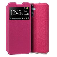 cool funda flip cover liso rosa para samsung a145 galaxy a14  a14 5g