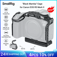 jaula de camara smallrig r5 mark ii black mamba para canon eos r5 mark ii con placa de liberacion rapida de zapata fria para tipo arca -4975