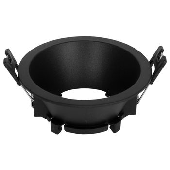 Aro empotrable oniro redondo al.3,6xd.8,5cm policarbonato (pc) negro