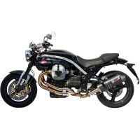 silenciador de escape moto guzzi griso mivv oval carbono