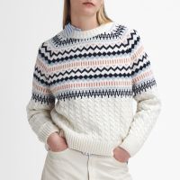 barbour marnie cotton-blend knit jumper - uk 16