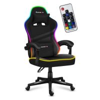 silla gaming huzaro force 44 rgb reposabrazos ajustables 130 kg tela ergonomica