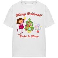dora the explorer tops y camisetas happy holidays para mujer
