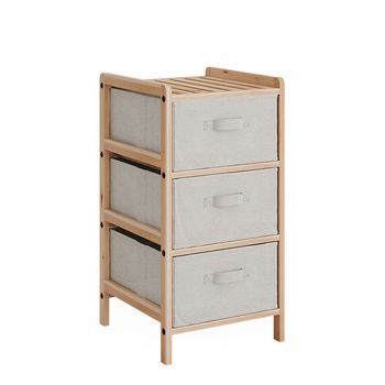 Mueble De Baño Bruno 34.5 X 67 Cm Con 3 Cajones De Tela Vicco