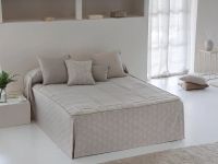 colcha edredon lora jacquard con volante confecciones paula