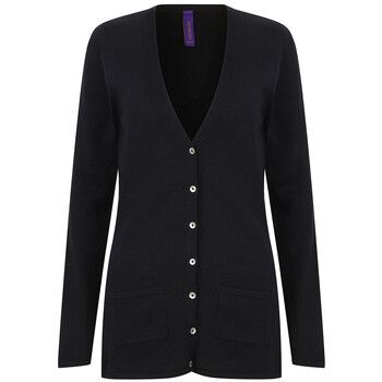 Henbury Chaqueta de punto Fine Knit para mujer