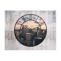 papel pintado 3d - nyc time zone 200x154 cm