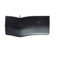 cherry kc 4500 ergo teclado universal usb qwerty espaaol negro