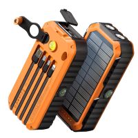 xionel 225w 74wh 20000mah banco de energia solar manual con manivela viene con 4 cables brujula y nivel incorporados